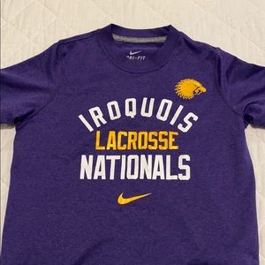 Boys Lacrosse Nike Dri Fit tee size xs- like new